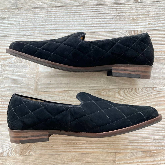 Ara Katrice Quilted Suede Loafer | Black Size 7 - Picture 3 of 9
